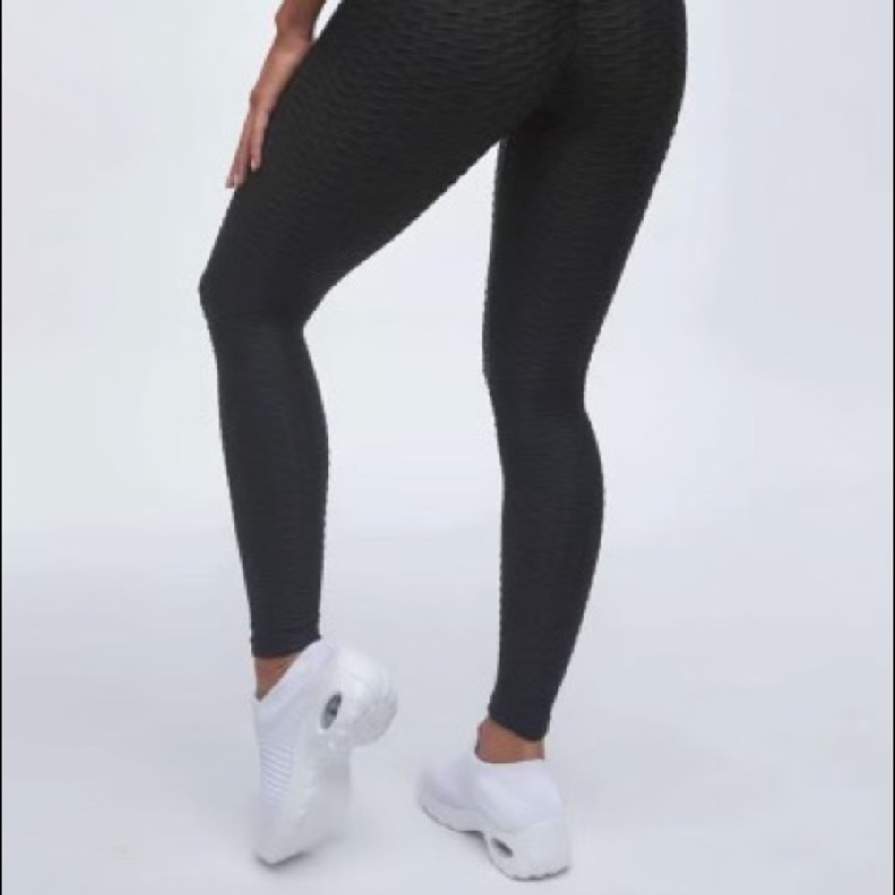 High waist butt lifting textured legging